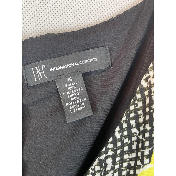 16 INC Women's Cold Shoulder Floral MIDI Dress - Picture 7 of 10